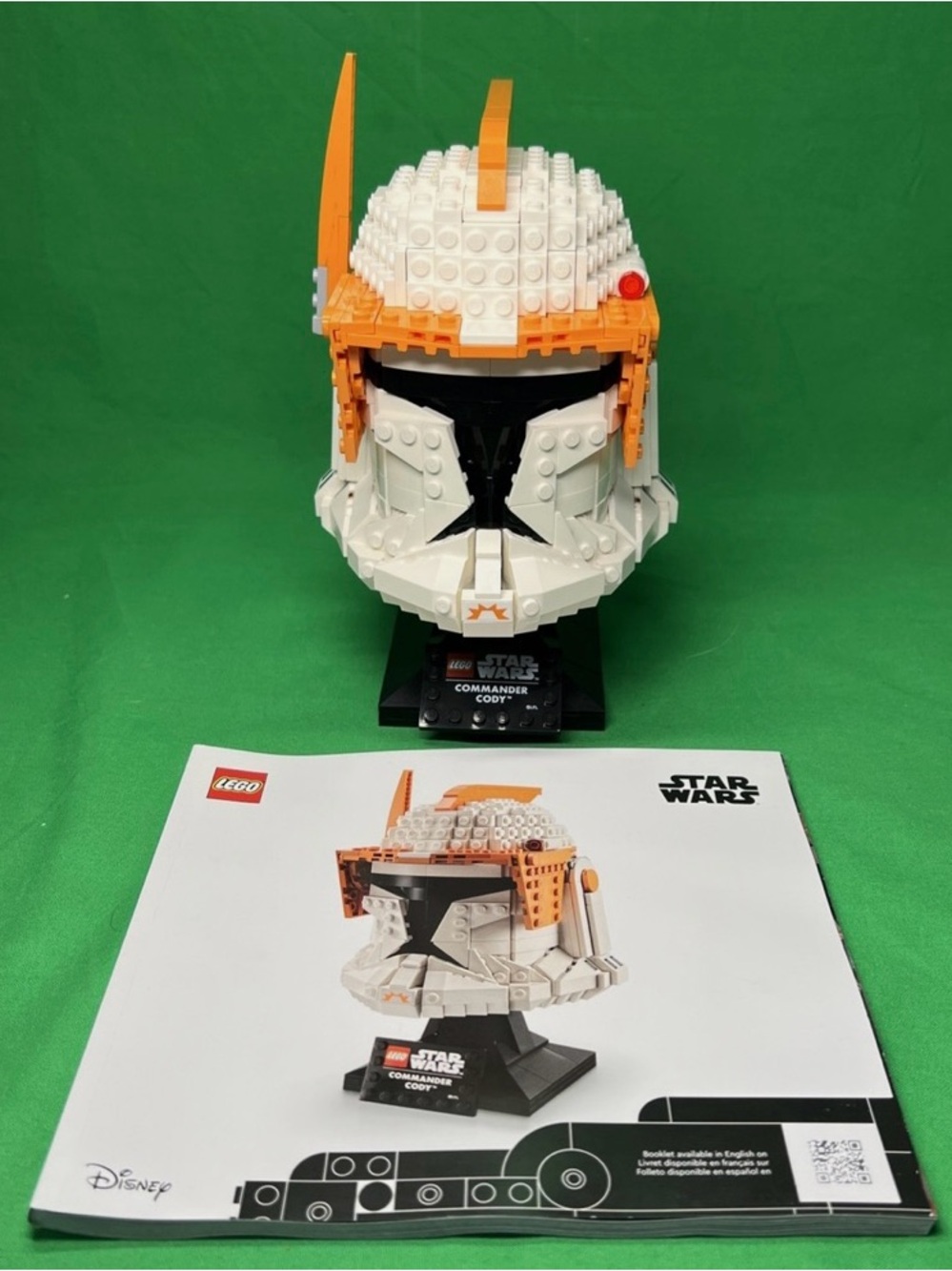 Lego star wars Commander Cody Helmet - White, Orange & Black